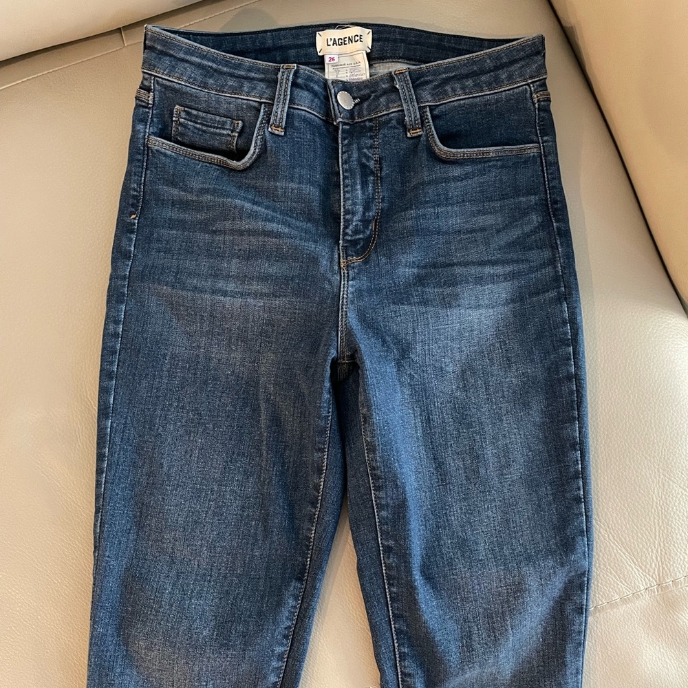 L'agence Margot Skinny Ankle Jeans Size 26 New Vintage - Picture 2 of 10